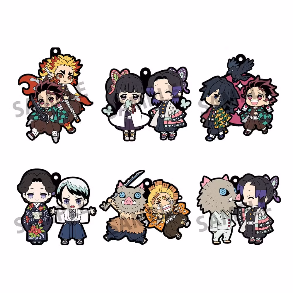 Demon Slayer: Kimetsu no Yaiba Rubber Mascot Buddycolle Rubber Charms (Vol. 4)Set