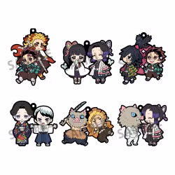 Demon Slayer: Kimetsu no Yaiba Rubber Mascot Buddycolle Rubber Charms (Vol. 4)Set