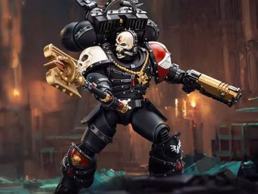 Warhammer 40,000 Blood Angels Lemartes with Jump Pack, Blood Crozius and Absolver Bolt Pistol 1/18 Scale Action Figure