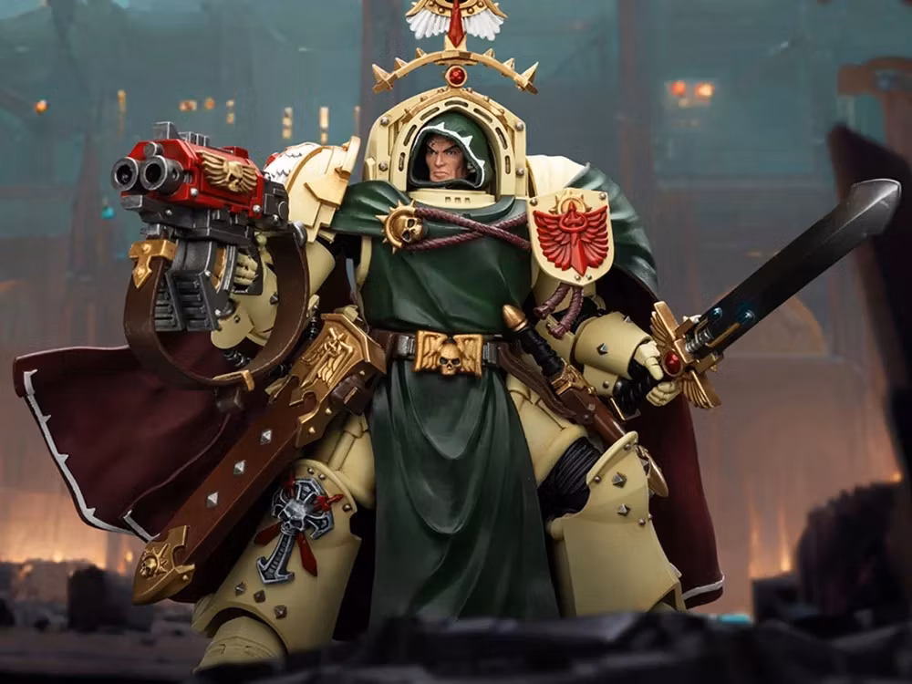 Warhammer 40,000 Dark Angels Belial, Grand Master of the Deathwing with the Sword of Silence and Storm Bolter 1/18 Scale Action Figure