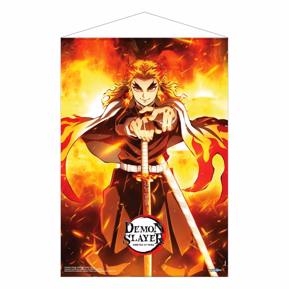 Demon Slayer: Kimetsu no Yaiba Wallscroll Kyojuro Rengoku 50 x 70 cm