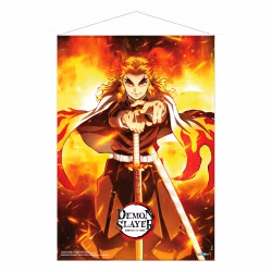 Demon Slayer: Kimetsu no Yaiba Wallscroll Kyojuro Rengoku 50 x 70 cm