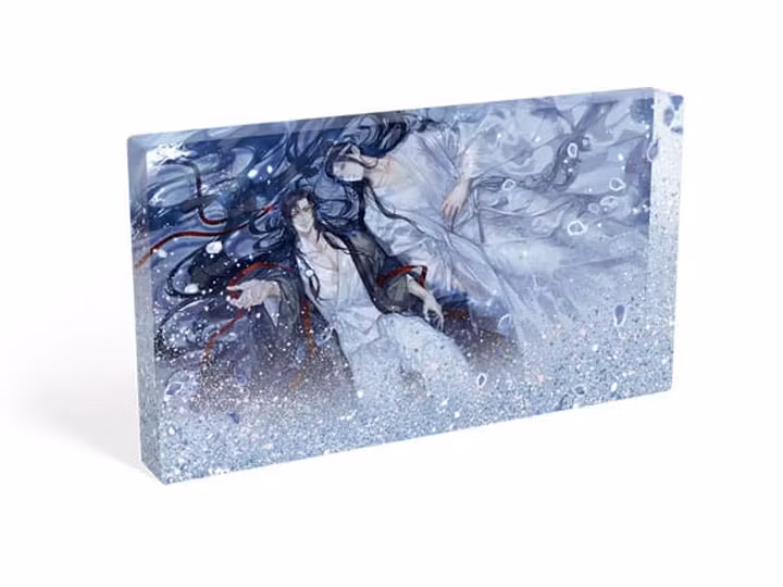 Grandmaster of Demonic Cultivation Acrylic Block with Glitter Wei Wuxian & Lan Wangji Galaxy