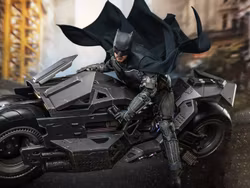 The Flash (2023) MMS705 Batman and Batcycle 1/6th Scale Collectible Figure Set