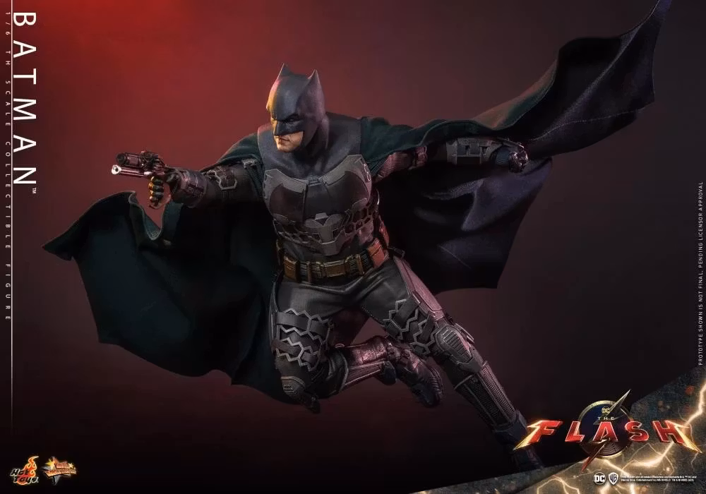 The Flash (2023) MMS705 Batman and Batcycle 1/6th Scale Collectible Figure Set