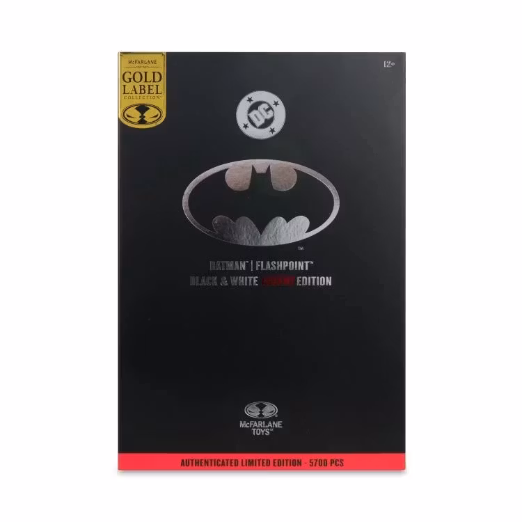 Flashpoint DC Multiverse Batman (Thomas Wayne) Black & White Accent Edition Figure