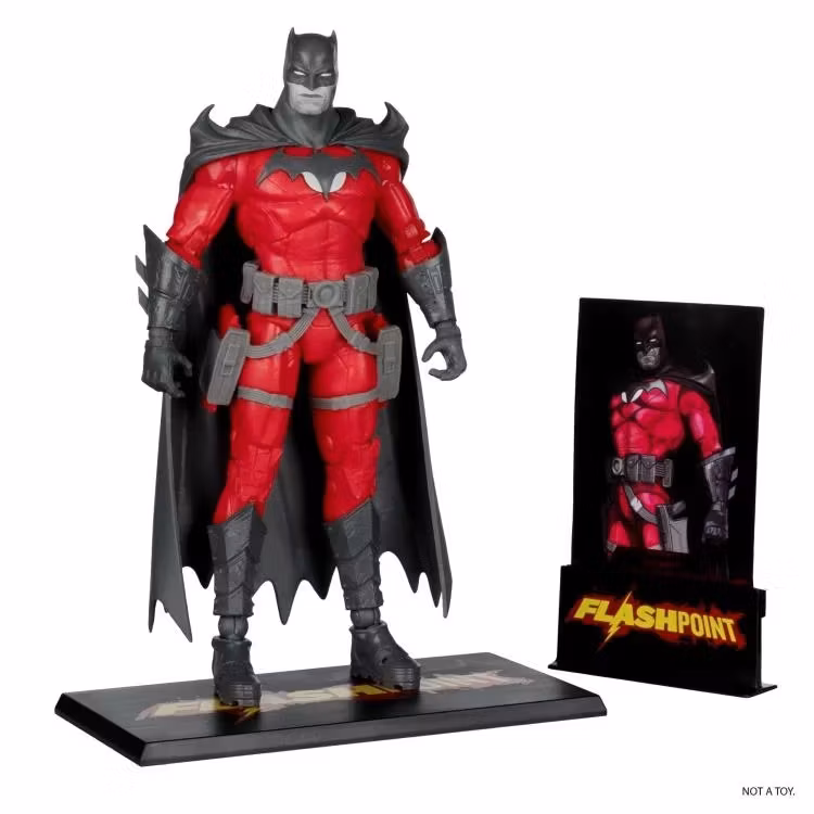 Flashpoint DC Multiverse Batman (Thomas Wayne) Black & White Accent Edition Figure