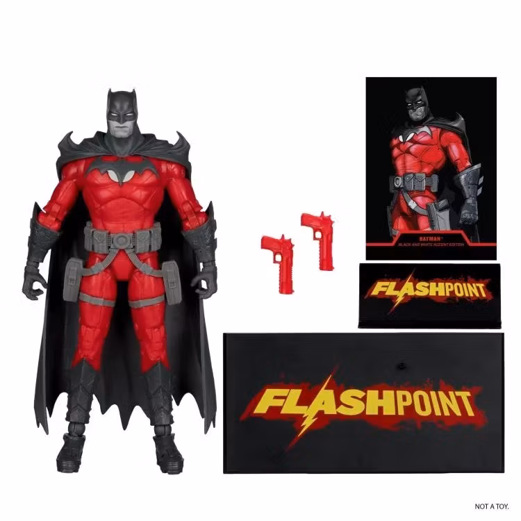Flashpoint DC Multiverse Batman (Thomas Wayne) Black & White Accent Edition Figure