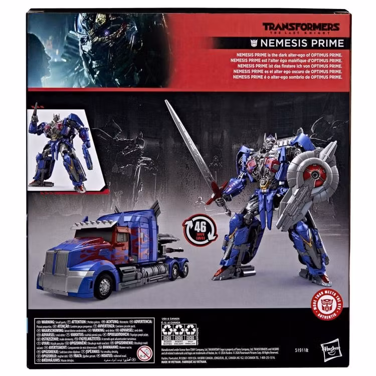Transformers: The Last Knight Studio Series Leader Class Nemesis Prime Action Figure