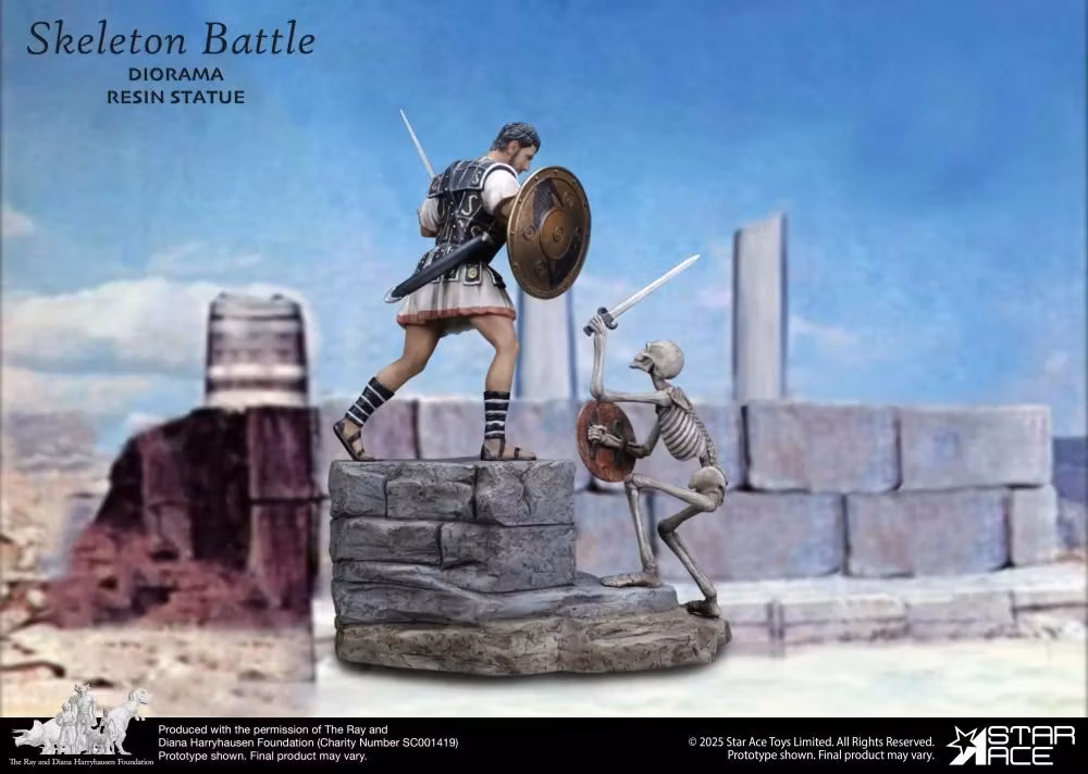 Ray Harryhausen Collection Skeleton Battle Diorama Scene 1/8 Scale Statue