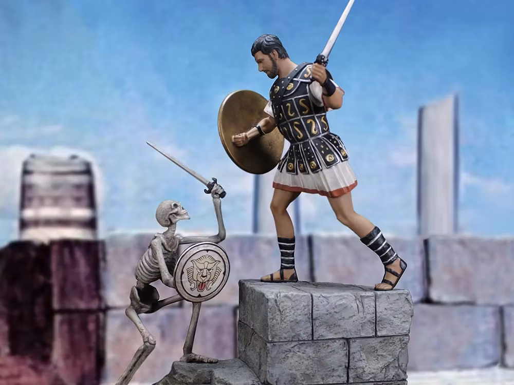 Ray Harryhausen Collection Skeleton Battle Diorama Scene 1/8 Scale Statue