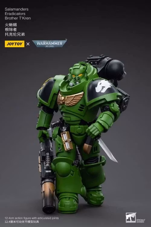 Warhammer 40K Salamanders Eradicators Brother T'Kren 1/18 Scale Action Figure