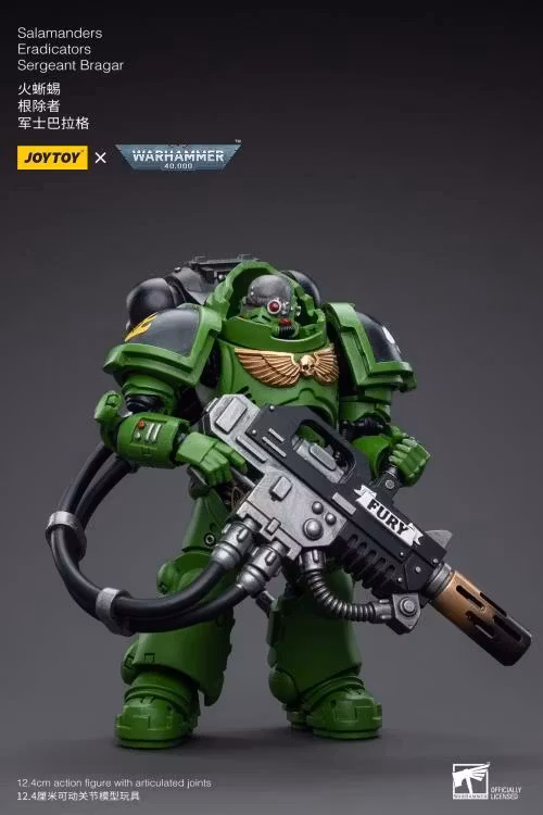 Warhammer 40K Salamanders Eradicators Sergeant Bragar 1/18 Scale Action Figure