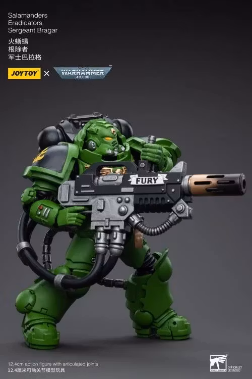Warhammer 40K Salamanders Eradicators Sergeant Bragar 1/18 Scale Action Figure