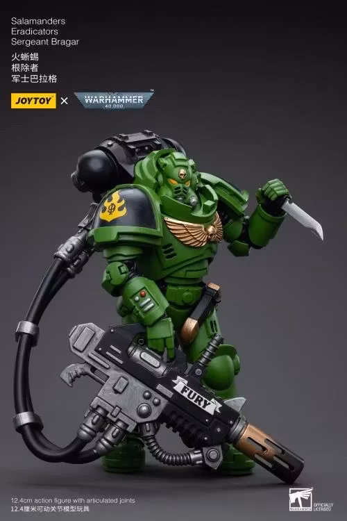 Warhammer 40K Salamanders Eradicators Sergeant Bragar 1/18 Scale Action Figure