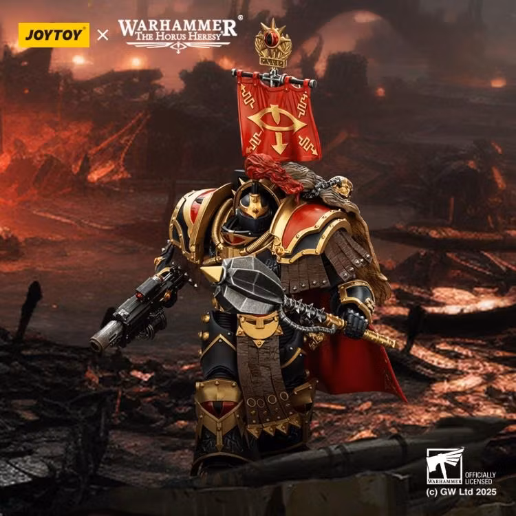 Warhammer: The Horus Heresy Sons of Horus Legion Cataphractii Praetor with Combi-Melta and Power Maul 1/18 Scale Action Figure