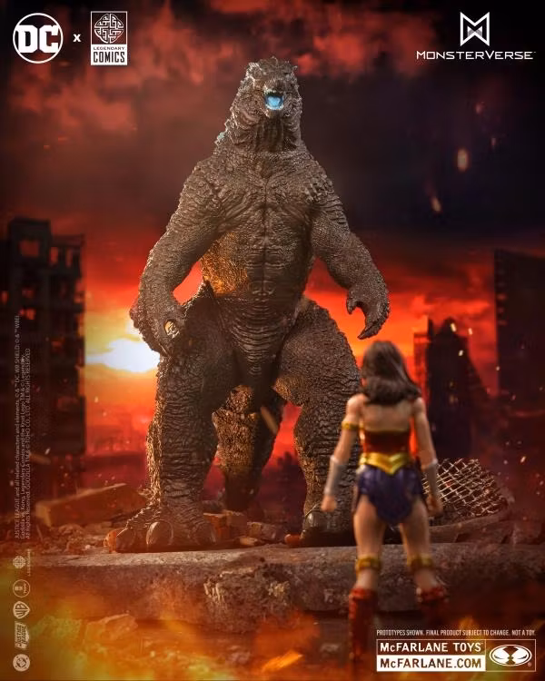 Justice League vs. Godzilla vs. Kong DC Multiverse Wonder Woman vs. Godzilla Figure Two-Pack
