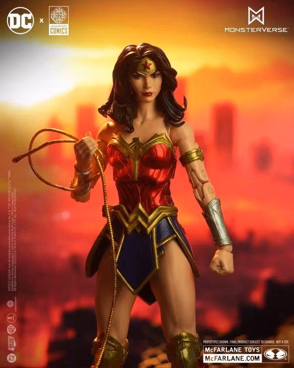 Justice League vs. Godzilla vs. Kong DC Multiverse Wonder Woman vs. Godzilla Figure Two-Pack