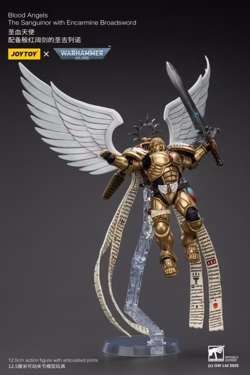 Warhammer 40,000 Blood Angels The Sanguinor with Encarmine Broadsword 1/18 Scale Action Figure