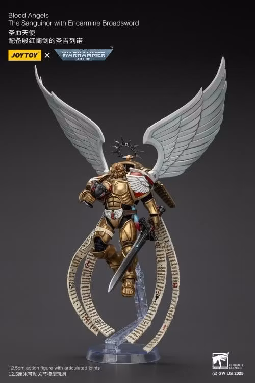 Warhammer 40,000 Blood Angels The Sanguinor with Encarmine Broadsword 1/18 Scale Action Figure