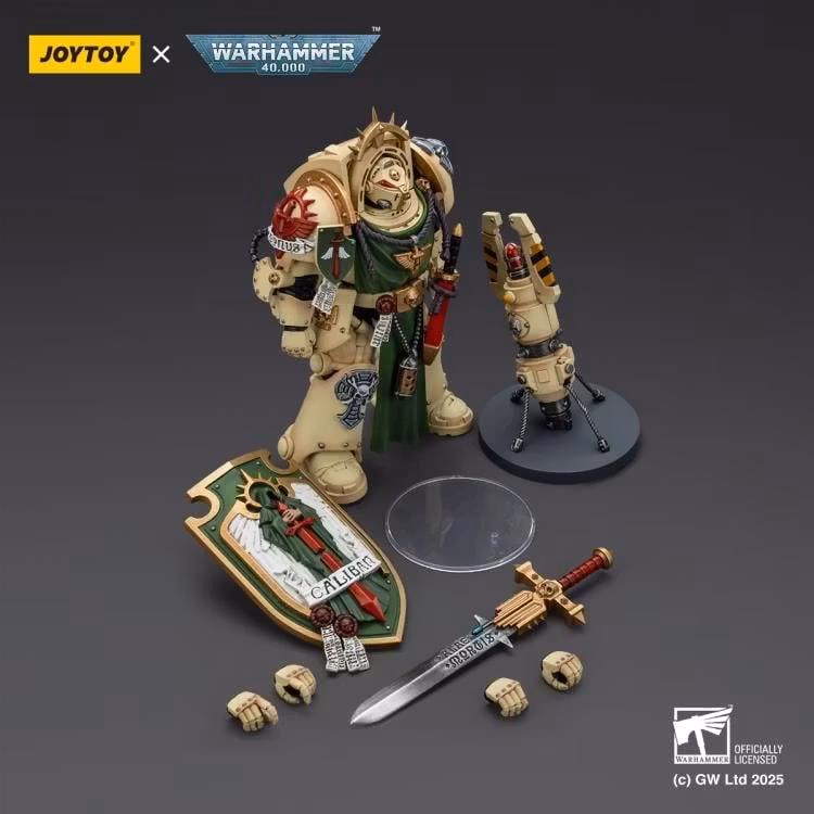 Warhammer 40,000 Dark Angels Deathwing Knight 1 with Power Sword, Storm Shield, and Teleport Homer 1/18 Scale Action Figure