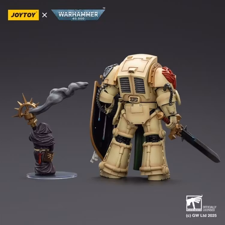 Warhammer 40,000 Dark Angels Deathwing Knight 2 with Power Sword, Storm Shield, and Watcher in the Dark 1/18 Scale Action Figure