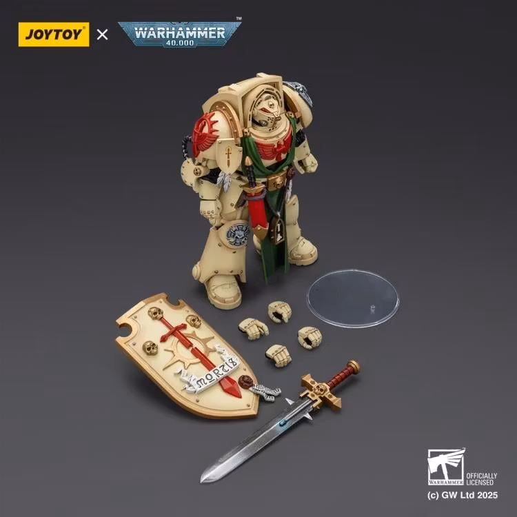 Warhammer 40,000 Dark Angels Deathwing Knight 3 with Power Sword and Storm Shield 1/18 Scale Action Figure