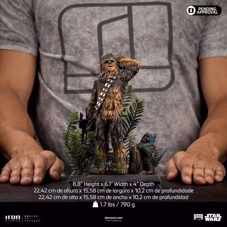 Star Wars: Return of the Jedi Chewbacca and Tokkat 1/10 Art Scale Statue