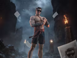 Mortal Kombat Klassic Johnny Cage 1/10 Art Scale Statue