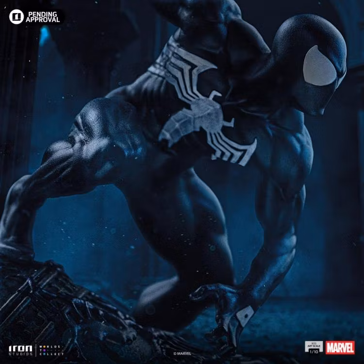 Marvel Comics Battle Diorama Series Spider-Man (Black Suit) 1/10 Art Scale Statue