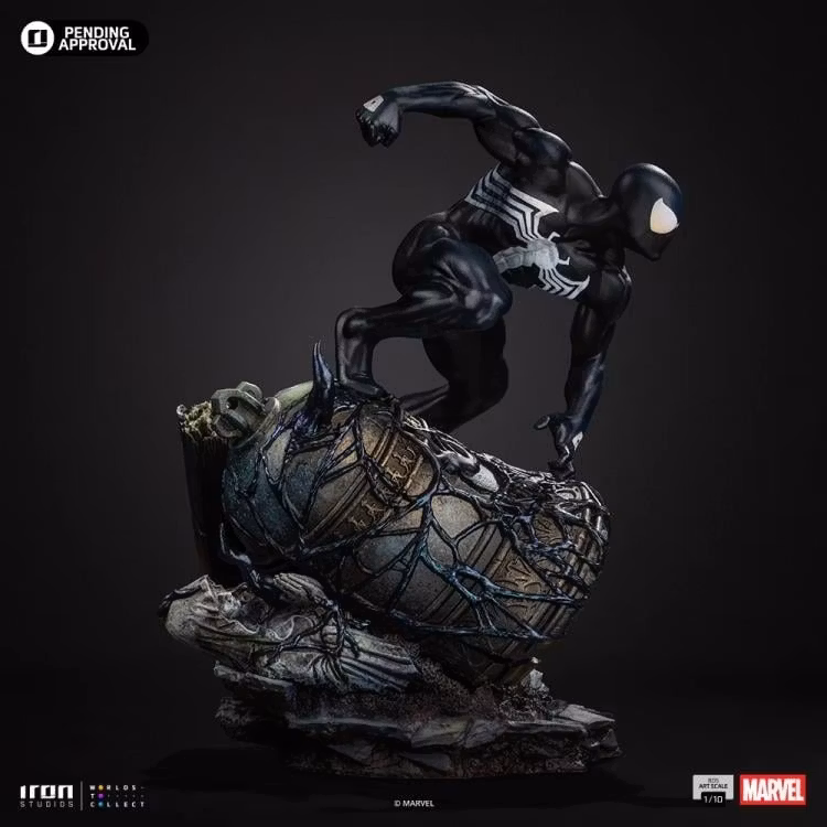 Marvel Comics Battle Diorama Series Spider-Man (Black Suit) 1/10 Art Scale Statue
