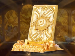 Hearthstone Golden Celebration Card Back Limited Edition Replica