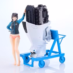 PLAMAX MF-97 minimum factory Minori with Honda BF350 Grand Prix White 1/20 Scale Model Kit
