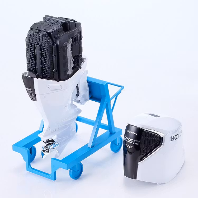 PLAMAX MF-97 minimum factory Minori with Honda BF350 Grand Prix White 1/20 Scale Model Kit