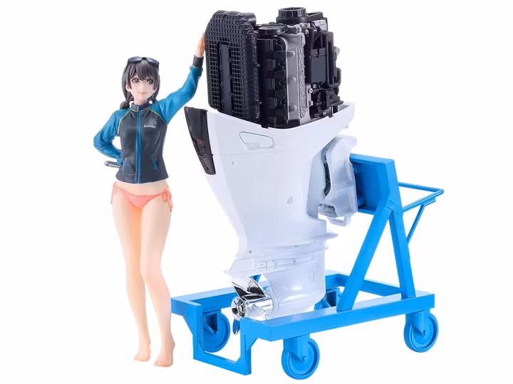 PLAMAX MF-97 minimum factory Minori with Honda BF350 Grand Prix White 1/20 Scale Model Kit