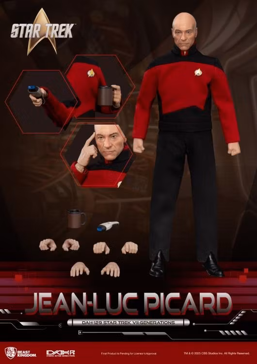 Star Trek VII: Generations Dynamic 8ction Heroes DAH-129P Captain Picard Limited Edition Action Figure