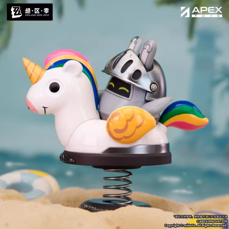 Zenless Zone Zero Happy Shake Knightboo Bangboo Springy Chibi Figure