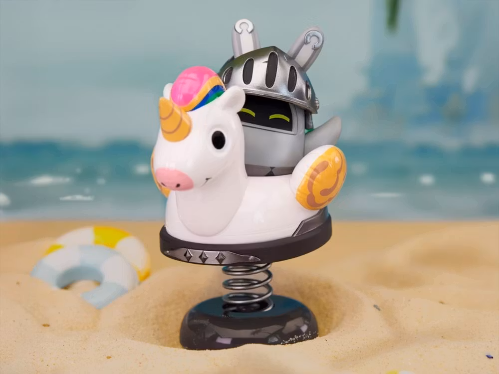 Zenless Zone Zero Happy Shake Knightboo Bangboo Springy Chibi Figure