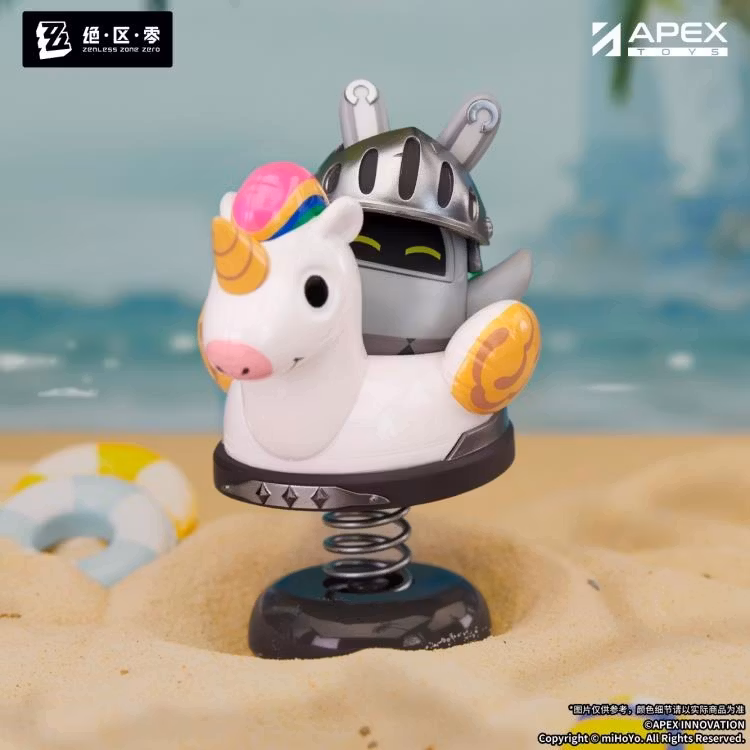 Zenless Zone Zero Happy Shake Knightboo Bangboo Springy Chibi Figure