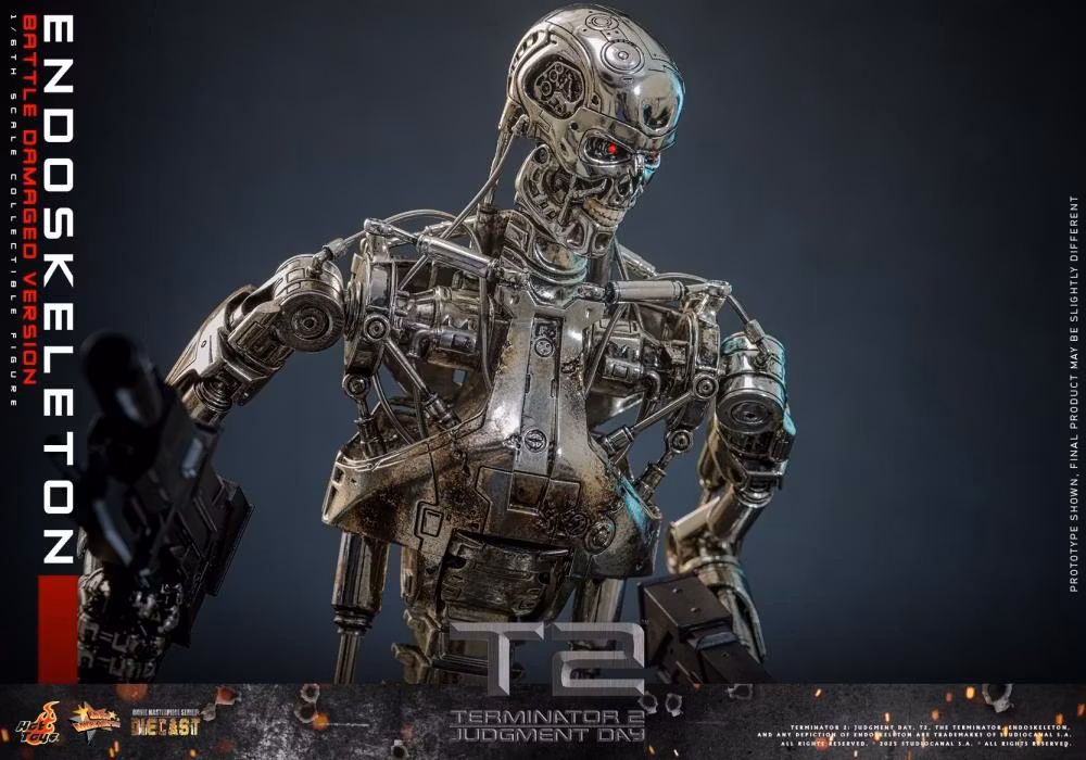 Terminator 2: Judgement Day MMS Endoskeleton (Battle Damaged Ver.) 1/6th Scale Collectible Figure