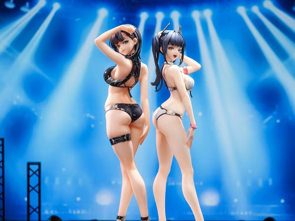 Tsubaki Harusame Illustration SSR Figure Hardshell Swimwear Girls 1/6 Scale Figure Set