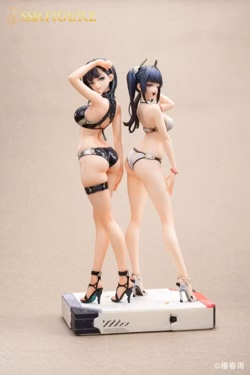 Tsubaki Harusame Illustration SSR Figure Hardshell Swimwear Girls 1/6 Scale Figure Set