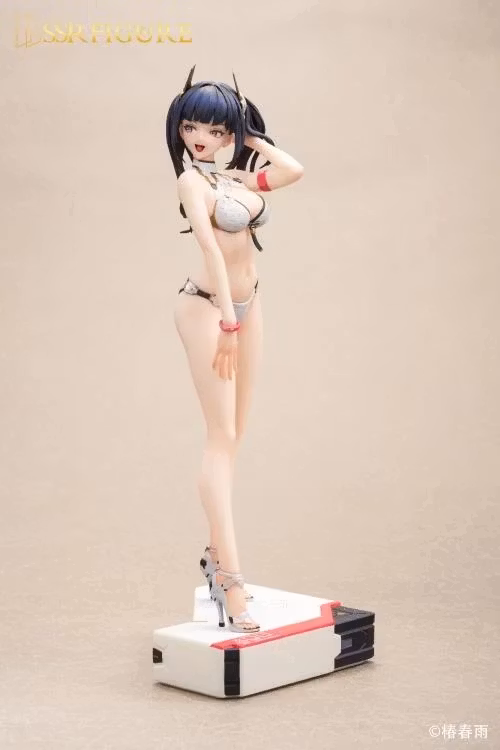 Tsubaki Harusame Illustration SSR Figure Hardshell Swimwear Girls 1/6 Scale Figure Set