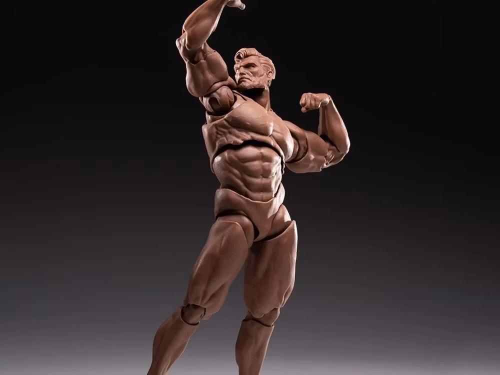 Morfig 1/12 Scale Blank Male Body (Black)