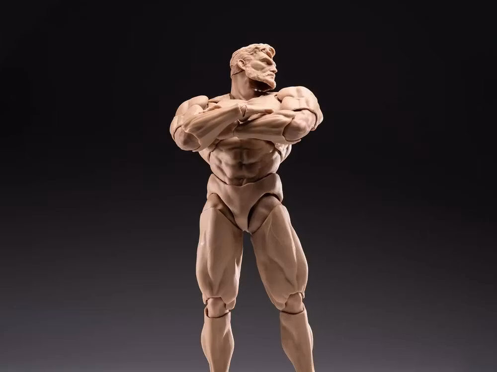 Morfig 1/12 Scale Blank Male Body (Skintone)
