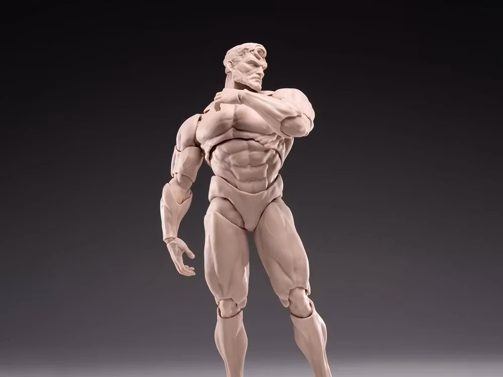 Morfig 1/12 Scale Blank Male Body (White)