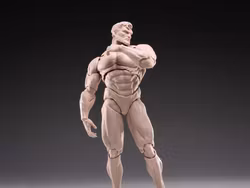 Morfig 1/12 Scale Blank Male Body (White)