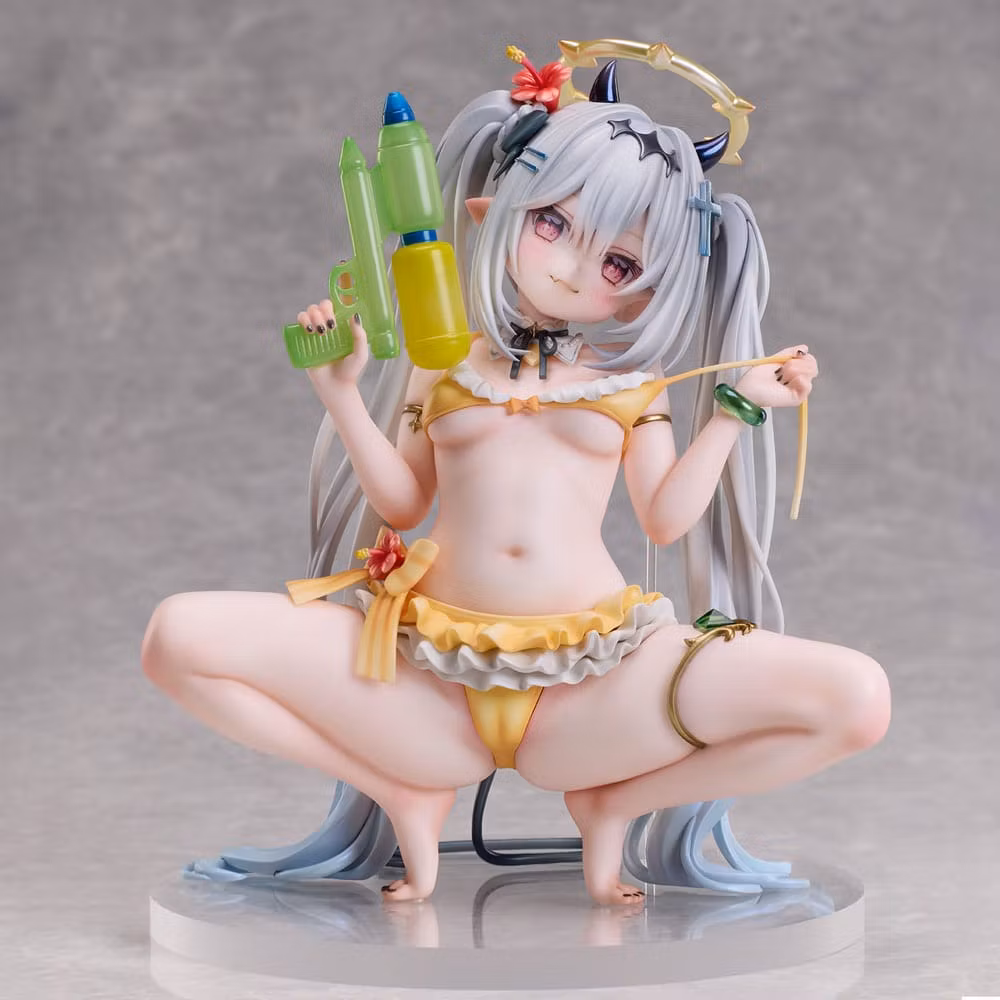 (18+) Chihiro Illustartion Silver-Haired Girl 1/6 Scale Figure