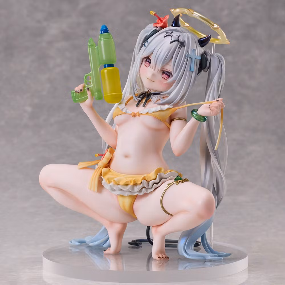 (18+) Chihiro Illustartion Silver-Haired Girl 1/6 Scale Figure