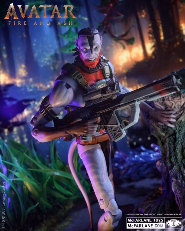 Avatar: Fire and Ash Recom Quaritch (Ash Warrior) Action Figure